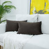 Picture of JUSPURBET Coffee Decorative Velvet Throw Pillow Covers 16x24,Pack of 2 Luxury Soft Solid Cushion Cases for Sofa Couch Bed