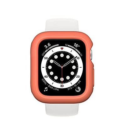 Picture of RhinoShield Bumper Case Compatible with Apple Watch SE & Series 6/5 / 4 - [44mm] | Slim Protective Cover, Lightweight and Shock Absorbent - Poppy Orange
