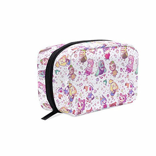 Picture of Cosmetic Bag Portable and Suitable for Travel Animal Crossing Pattern Make Up bag with Zipper Pencil Bag Pouch Wallet (Animal Crossing Pattern 001)