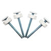 Picture of Baby Gate Guru Extra Long M10 (10mm) Spindle Rods for Pressure Mounted Baby and Pet Safety Gates 4 Pack Replacement Set (10mm, White)