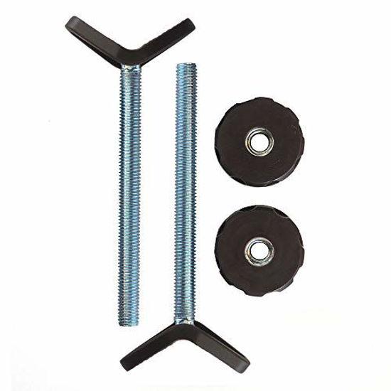 Picture of Baby Gate Guru Extra Long M10 (10mm) Stair Banister Adapter Y-Spindle Rods 2 Pack for Pressure Mounted Baby and Pet Safety Gates (10mm, Bronze)