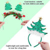 Picture of Aneco 12 Pieces Christmas Headbands Assorted Christmas Head Boppers Xmas Tree Santa Antler Reindeer Elves Hat Headband for Christmas Party