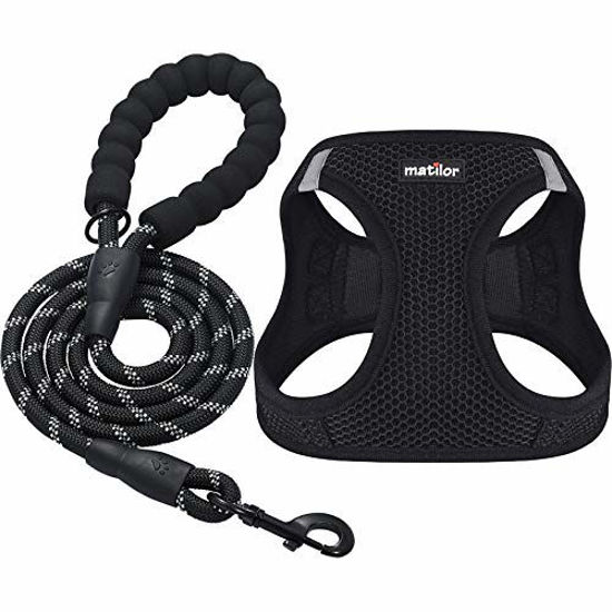 Picture of matilor Dog Harness Step-in Breathable Puppy Cat Dog Vest Harnesses for Small Medium Dogs