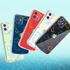 Picture of Rainbow Dino Case for iPhone 13 with Screen Protector,for iPhone 13 Case Dinosaurs,Neon Design TPU [Shock Absorbing] Soft Bumper Protective Case Cover for iPhone 13 6.1 inch