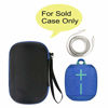 Picture of co2CREA Hard Travel Case Replacement for Ultimate Ears UE Wonderboom 1/2 Portable Waterproof Bluetooth Speaker (Deep Space Case) (Black Case + Inside Bermuda Blue)
