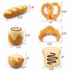 Picture of Bread Catnip Toys Kitten Interactive Toys for Cat Lover Gifts Kitty Chew Bite Kick Toys Supplies Baguette Croissant Pretzel Toast Bun Cinnamon Roll Plush Catmint Pet Presents Set of 6