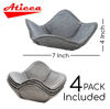 Picture of Microwave Bowl Holders for Hot Food Set of 4 Bowl Huggers for Hot Food Bowl Cozy for Soup Bowl Hot Pads (Grey)