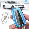 Picture of QBUC for Toyota Key Fob Cover with Keychain Soft TPU Key Fob Case All-Around Protection Key Case Compatible with 2018-2021 Toyota Camry RAV4 Avalon C-HR Prius Corolla Highlander GT86 Smart Key