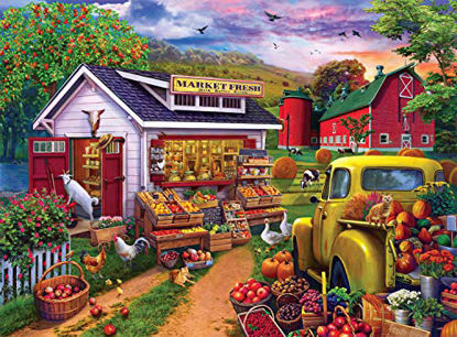 Picture of Buffalo Games - Morning Famers Market - 1000 Piece Jigsaw Puzzle