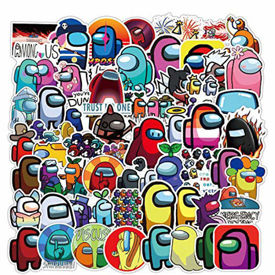 Picture of 100PCS Among US Stickers Vinyl Waterproof Stickers for Kids Teens Adults Water Bottle Skateboard Luggage Laptop Decal Sticker