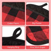 Picture of 6 Pieces Christmas Buffalo Check Pot Holders with Pocket, Classic Farmhouse Hot Pad Buffalo Plaid Cloth Potholders Heat Insulation Potholder for Kitchen Cooking Baking Grilling (Red Black, 6 Pieces)