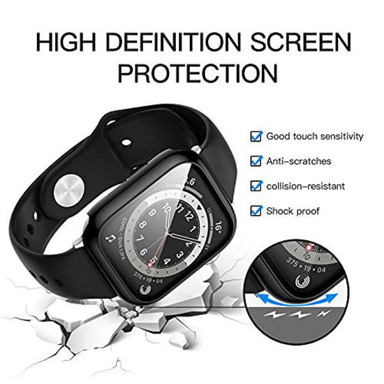 Picture of 10 Pack Case for Apple Watch Series 3/2/1 42mm with Tempered Glass Screen Protector, BHARVEST High Definition Scratch Resistant Hard PC Bumper Cover for Apple Watch Accessories (10 Colors, 42mm)