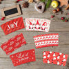 Picture of Whaline 30 Pack Christmas Coffee Tea Cup Sleeves Red Double-Layer Paper Sleeves for 12 and 16oz Paper Cup Disposable Snowman Santa Cup Paper Jacket for Hot Chocolate Cocoa Cold Beverage, 6 Design