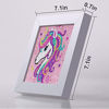 Picture of Craftoy 5D Diamond Painting Kits for Kids 7.1 X 7.1 Wooden Frame Diamond Arts and Crafts for Kids Mosaic Gem Stickers by Number Kits DIY Painting Arts Crafts Supply Set Embroidery GiftI-Unicorn