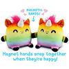 Picture of TeeTurtle | Plushmates | Horse + Unicorn | Rainbow + Gray | Happy + Angry | The Reversible Plush That Hold Hands!