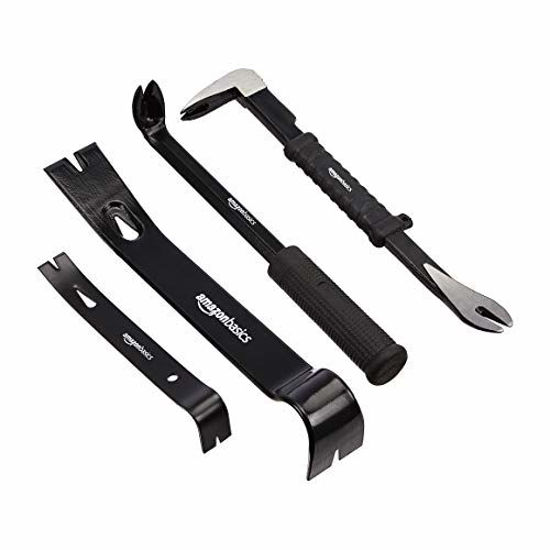 GetUSCart Amazon Basics Pry Bar/Nail Puller Set 4Piece