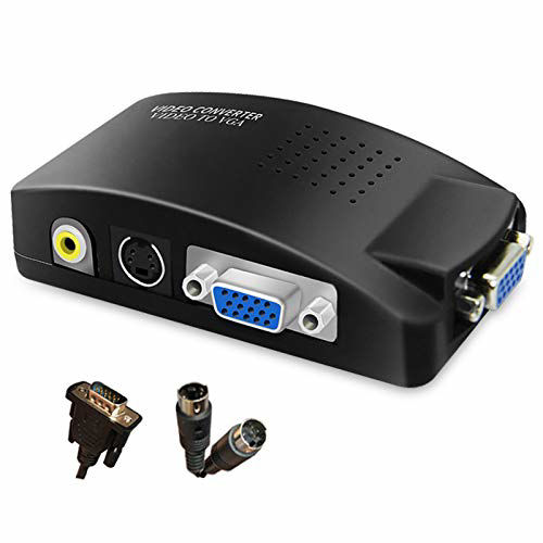 GetUSCart- RCA to VGA Adapter, Composite AV S-Video RCA VGA Female ...