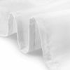 Picture of Lann's Linens - 6' Premium Fitted Tablecloth for 72" x 30" Rectangular Table - Wedding/Banquet/Trade Show - Polyester Cloth Fabric Cover - White