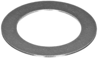 Picture of 18-8 Stainless Steel Round Shim, Unpolished (Mill) Finish, Annealed, Hard Temper, ASTM A666, 0.005" Thickness, 0.251" ID, 0.375" OD (Pack of 50)