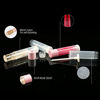 Picture of LotFancy 100PCS Lip Balm Tubes Empty, 5.5ml (3/16 Oz), Clear Lip Balm Container Tubes with Pink Caps, BPA Free & Leak Free, Refillable, for DIY Cosmetic Makeup