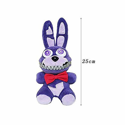Picture of Nightmare Bonnie Plush,5 Nights at Freddy's plushies:Bonnie Springtrap Freddy Chica Plush Toys Stuffed Animal Children Plush Gift