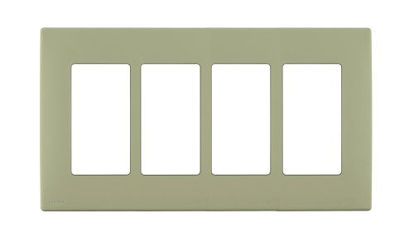 Picture of Leviton REWP4-PS Renu Four-Gang Screwless Snap-On Wallplate, Prairie Sage