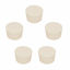 Picture of StonyLab Solid Rubber Stoppers, 5-Pack 11# White Tapered Lab Seal Rubber Stoppers