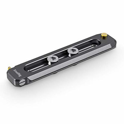 Picture of SMALLRIG Universal Low-Profile Quick Release NATO Rail Safety Rail 90mm/3.5inches Long with 1/4'' Screws for NATO Handle Camera Cage EVF Mount - BUN2484