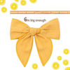 Picture of 7 Pieces 6 Inch Big Hand-made Hair Bow Alligator Clips for Girls, TOKUFAGU Solid Color Boutique Hair Accessories for Baby Toddlers Kids (stripe bows)