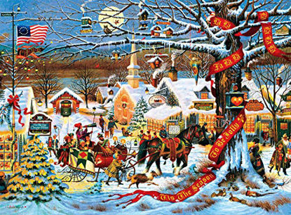 Picture of Buffalo Games - Charles Wysocki - Small Town Christmas - 1000 Piece Jigsaw Puzzle