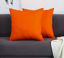 Picture of TangDepot Cotton Solid Throw Pillow Covers, 24" x 24" , Orange