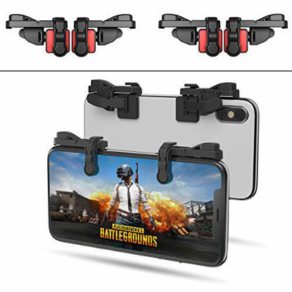 Picture of 2 Pair IFYOO Z108 Mobile Gaming Controller Compatible with PUBG Mobile/Knives Out/Rules of Survival - Sensitive Shoot and Aim Trigger L1R1 Compatible with Android & iPhone