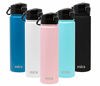 Picture of MIRA Stainless Steel Water Bottle - Hydro Vacuum Insulated Metal Thermos Flask Keeps Cold for 24 Hours, Hot for 12 Hours - BPA-Free One Touch Spout Lid Cap - 24 oz (710 ml) Rose Pink