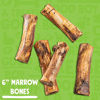 Picture of JollyBarks Marrow Bones for Dogs 6-Inch Premium Natural Single Ingredient Odor Free Large Dog Bones - Grass Fed, Non-GMO Long Lasting Dog Bones, Dog Bones for Medium Dogs (3-Pack)
