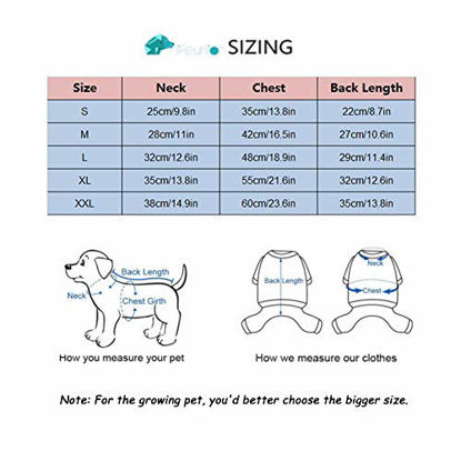 Picture of Lifeunion Small Dogs Cats Pajamas Pet Soft Silk Lapel Two-Legged Sleepwear Clothes Shirt for All Season (M, Blue)