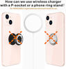 Picture of HALLEAST Compatible with pop Socket for iPhone 12 pro max/iPhone 13 Series, Removable Magnetic Base to Support Wireless ChargingBase only-Glitter White