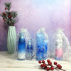 Picture of 100Pcs 6x9 inches Sheer Organza Bags Jewelry Drawstring Baby Shower Party Wedding Christmas Favor Gift Bags (White Snowflakes)