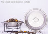 Picture of Lakerwin Stainless Steel Cat Bowls, Whisker Fatigue Relief Cat Food Dish, Metal Shallow Wide Large Replacement Plate for Dog and Pet, Ideal for Raised Elevated Pet Feeding Station Stand
