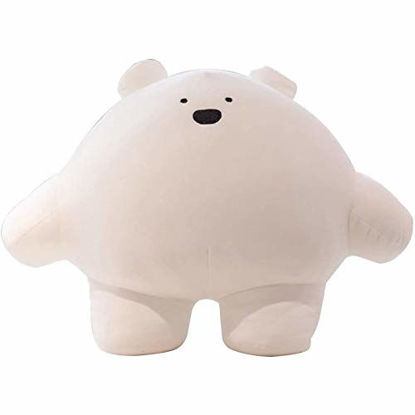 Picture of 9 inch Cute Bear Plush Stuffed Animal Body Pillow Fat Cartoon Cylindrical Body Pillows for Kids, Super Soft Hugging Toy Gifts for Bedding, Kids Sleeping Nap Kawaii Pillow