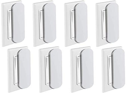 Picture of Yeebeny Magnetic Switch and Outlet Cover Light Switch Guards for Flat Modern Switches Toggle Switches, for Sabbath, Home and Office (8 Pack)