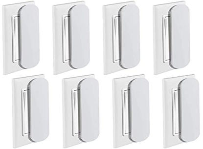 Picture of Yeebeny Magnetic Switch and Outlet Cover Light Switch Guards for Flat Modern Switches Toggle Switches, for Sabbath, Home and Office (8 Pack)