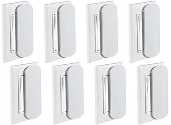 Picture of Yeebeny Magnetic Switch and Outlet Cover Light Switch Guards for Flat Modern Switches Toggle Switches, for Sabbath, Home and Office (8 Pack)