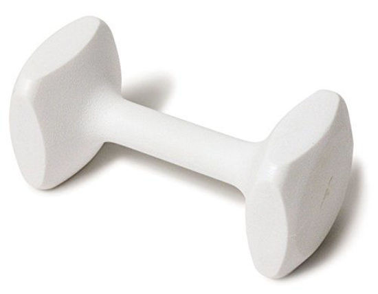 Picture of J&J Dog Supplies Obendience Retrieving Dumbell with 2" Ends, 2" Wide Bit and 9/16" Diameter Bit, White, X-Small