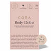 Picture of Cora Feminine Care Wipes, pH Balanced Cleansing Cloths Made with Bamboo, Plant-Based Moisturizers and Essential Oils, Ultra-Soft Individually Wrapped Wipes for Women (18 Count (Pack of 2), Rose-Geranium Sachet)