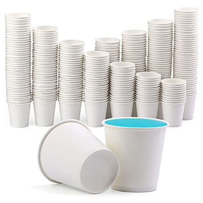 Picture of [300 Packs] 3 Oz Bathroom Cups, Paper Cups Disposable Paper Water Cups, Paper Hot Coffee Cups Espresso Paper Cups, Mouthwash Cups, Small Paper Cups for Snacks, Drink, Party (White)