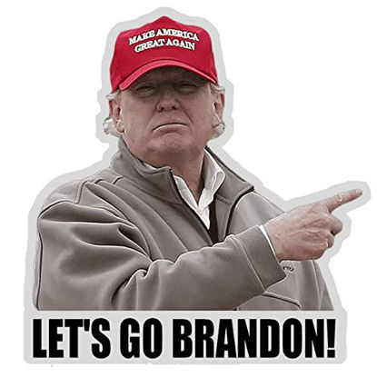 Picture of 100Pcs Lets Go-Brandon-Sticker! 3inch Funny Sticker, That's All Me I Did That Decal/Humor/Funny (G, Diamond Reflective Waterproof Sticker)