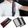 Picture of 2 Pack Black Carbon Fiber Car Seat Belt Shoulder Pads for Toyota, Seat Belt Strap Shoulder Pad for Adults and Children, for TRD Fj Cruiser, Supercharger, Tundra, Tacoma, 4runner,Yaris,Camry