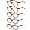 Picture of 5 Pack Reading Glasses Men Women Spring Hinges Comfortable Glasses for Reading (5 Tortoise, 1.5)