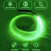 Picture of LED Dog Leash Light Up Dog Leash Micro USB Rechargeable Waterproof Nylon Webbing Glow Safety Standard Dog Leashes for Dogs (Green with 3 Reflective Wires)
