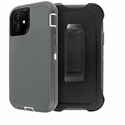 Picture of AICase for iPhone 11 Belt-Clip Holster Case (6.1"), Full Body Rugged Heavy Duty Case, Shock/Drop/Dust Proof 4-Layer Protection Durable Cover for Apple iPhone 11 6.1-inch
